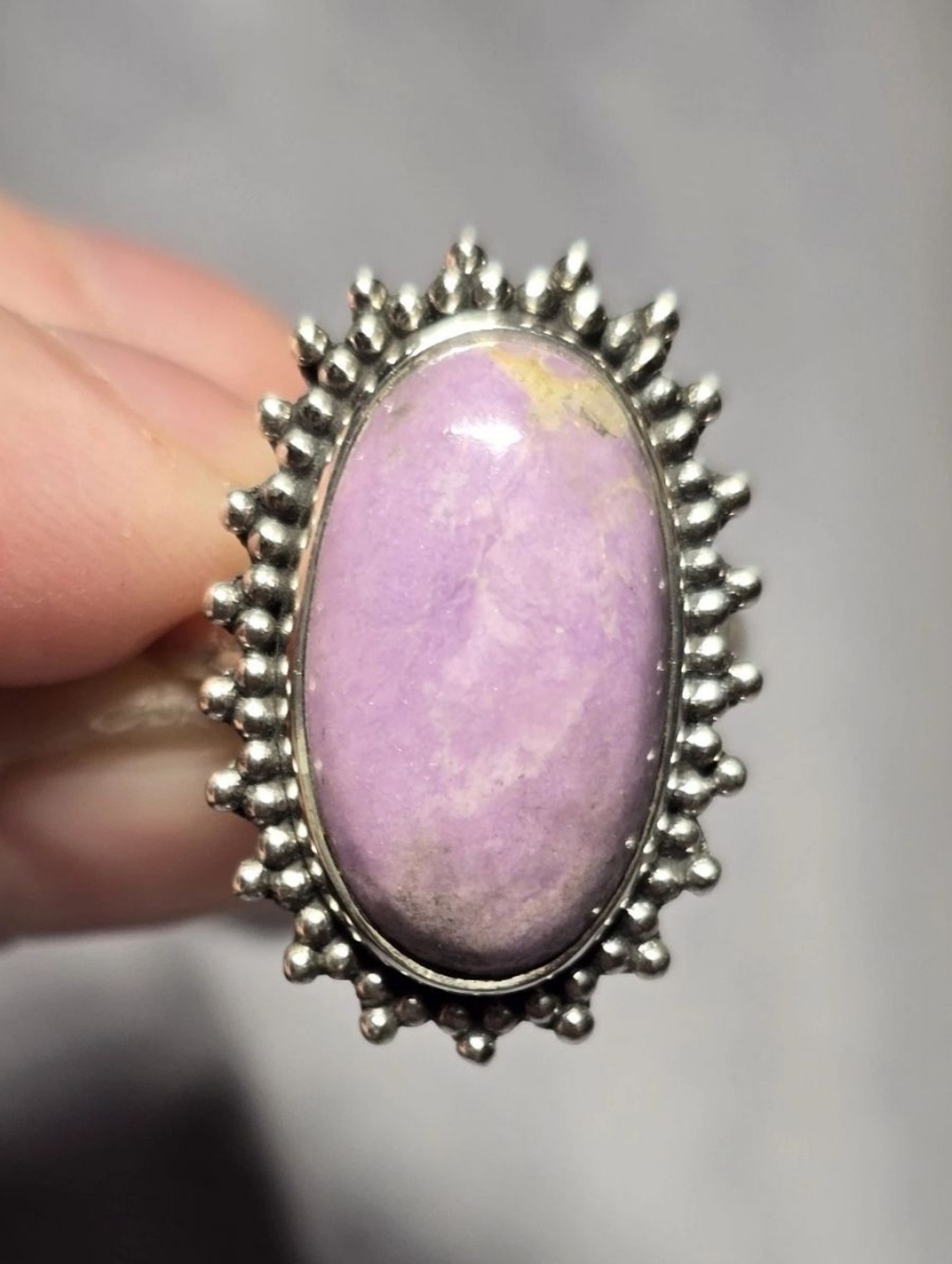 Phosphosiderite Ring In Sterling Silver, Southwestern